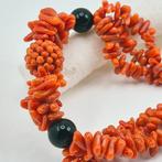 Bloedkoraal - Zilver - Armband - CORALLO MEDITERRANEO, Antiek en Kunst