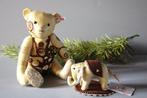 Steiff: Gustav klimt teddybeer en olifantje, zijde. Gemaakt, Antiek en Kunst