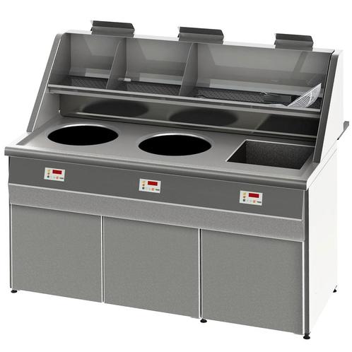 Friteuse | SANTANA | Aard-/Propaangas | 13+18+18L | 49kW |, Zakelijke goederen, Horeca | Keukenapparatuur, Nieuw in verpakking