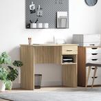 vidaXL Bureau met Opbergruimte in Sonoma Eik - 90 x 49,5 x, Huis en Inrichting, Verzenden, Nieuw