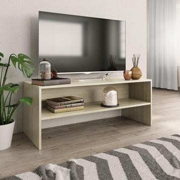 vidaXL Tv-meubel 100x40x40 cm bewerkt hout sonoma, Huis en Inrichting, Kasten |Televisiemeubels, Verzenden, Nieuw