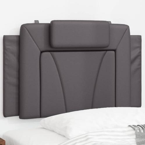 vidaXL Coussin de tête de lit gris 90 cm similicuir, Maison & Meubles, Chambre à coucher | Lits, Neuf, Envoi