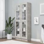 vidaXL Vitrinekast 82,5x30,5x185,5 cm bewerkt hout, Verzenden, Nieuw