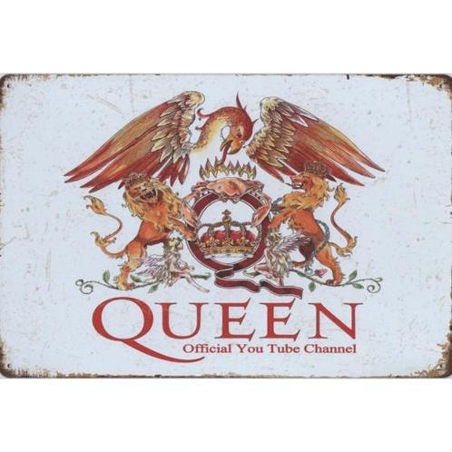 Wandbord reclamebord schild Queen You Tube bord, Verzamelen, Retro, Huis en Inrichting, Verzenden
