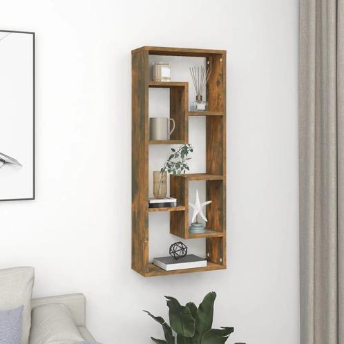 vidaXL Wandschap 36x16x90 cm bewerkt hout gerookt, Huis en Inrichting, Kasten | Wandmeubels, Nieuw, Verzenden