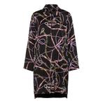 Ana Alcazar • zwarte satijnen jurk ketting motief • 38, Kleding | Dames, Verzenden, Nieuw