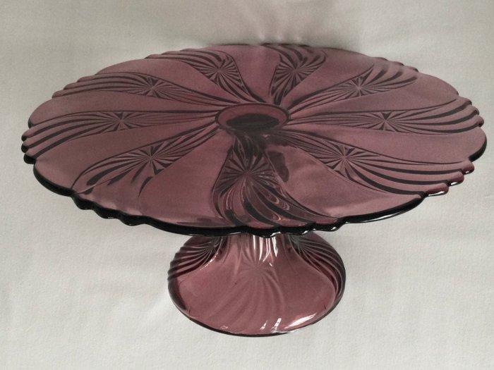 Val Saint Lambert, Bordeaux kleurige persglazen, Antiquités & Art, Art | Objets design