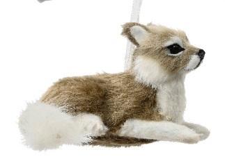 Vosje bruin/wit liggend om te hangen / st decoratie voor, Hobby en Vrije tijd, Knutselen, Nieuw