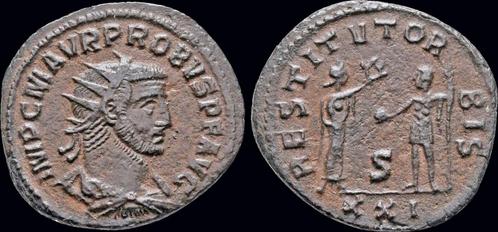 276-282ad Roman Probus Ae antoninianus woman presenting w..., Postzegels en Munten, Munten en Bankbiljetten | Verzamelingen, Verzenden