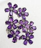 Zilver, Ring Bouquet dAméthystes: Innerlijke rust &