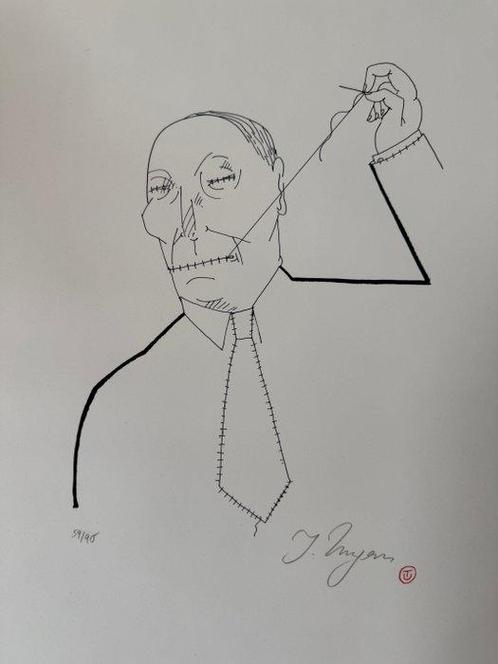 Tomi Ungerer (1931-2019) - Original Grafik - Unknown - Man, Antiek en Kunst, Antiek | Overige Antiek