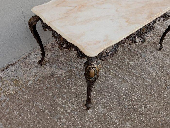 Middentafel - Messing, Onyx, Antiquités & Art, Curiosités & Brocante