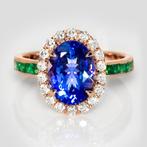 Zonder Minimumprijs - Ring - 14 karaat Roségoud, 3,10 ct, Handtassen en Accessoires, Ringen, Nieuw