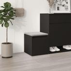 vidaXL Opbergbox met lade 40,5x40x40 cm bewerkt hout zwart, Verzenden