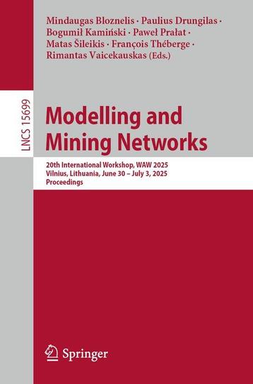 Lecture Notes in Computer Science- Modelling and Mining, Verzenden