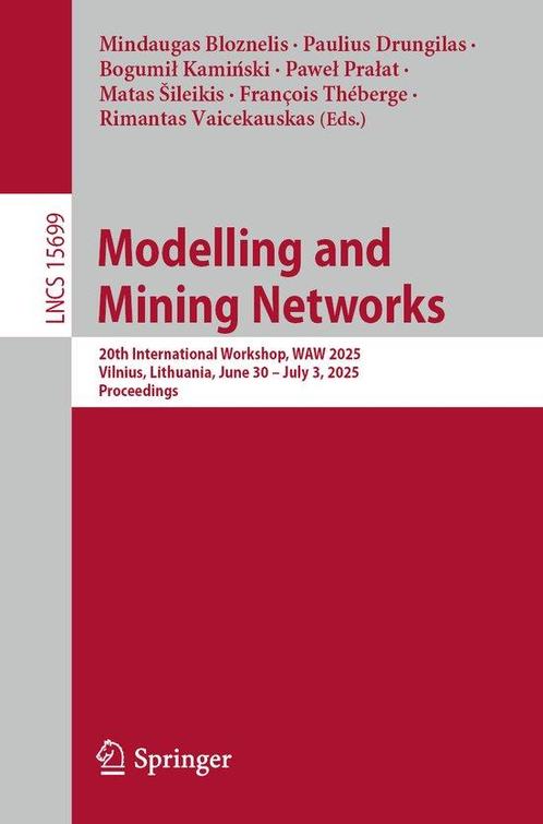 Lecture Notes in Computer Science- Modelling and Mining, Boeken, Taal | Engels, Zo goed als nieuw, Verzenden