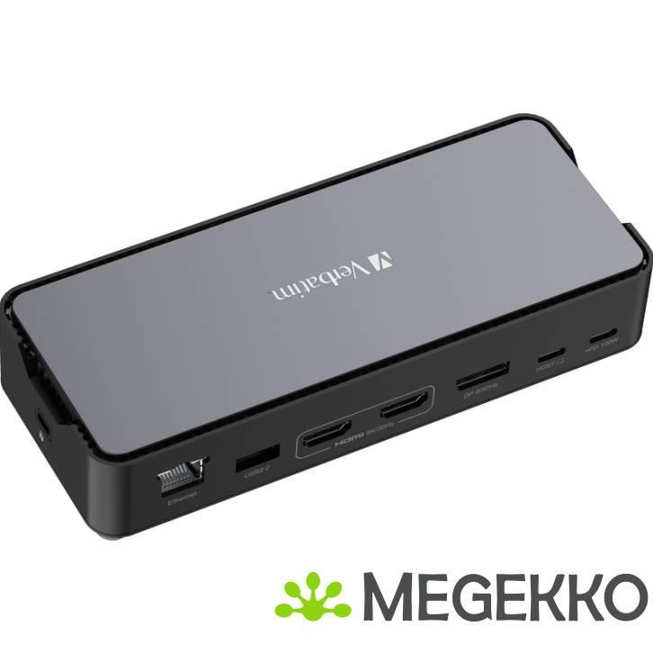 Verbatim CDS-15 USB-C Pro Triple Dock 100W, Computers en Software, Overige Computers en Software, Nieuw, Verzenden