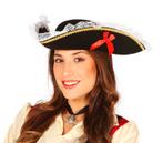 Piraten Hoed Zwart Dames, Verzenden, Nieuw