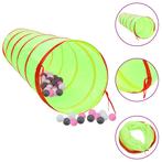 vidaXL Kinderspeeltunnel met 250 ballen 175 cm polyester, Kinderen en Baby's, Verzenden, Nieuw