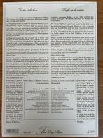 Tintin - 1 Feuillet Eerste dag - Gelimiteerde en genummerde, Nieuw