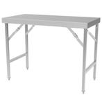 Inklapbare Werktafel | RVS | Indoor | 1200x700x850(h)mm, Verzenden, Nieuw in verpakking
