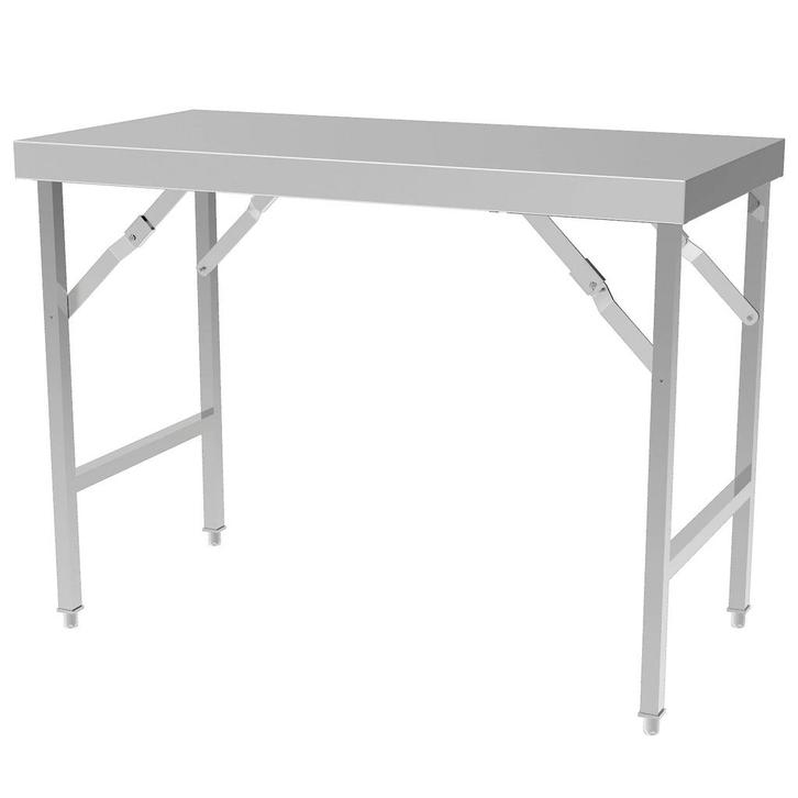 Inklapbare Werktafel | RVS | Indoor | 1200x700x850(h)mm, Zakelijke goederen, Horeca | Keukenapparatuur, Nieuw in verpakking, Verzenden