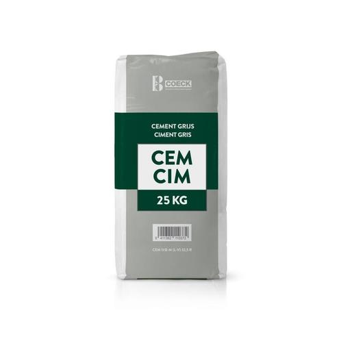 Cemcim cement cem ii/b-m (l-v) 25kg - coeck - sac en, Doe-het-zelf en Bouw, Gereedschap | Overige machines