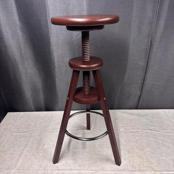 Tabouret - Tabouret industriel réglable. - Bois, Métal -