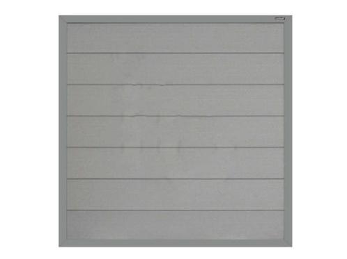 Veiling - 5x Composiet scherm met vast frame 180x180cm grijs, Tuin en Terras, Schuttingen, Nieuw