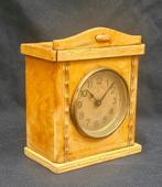 Pendulette de voyage - Junghans Wurttemberg - Bois, Laiton,, Antiek en Kunst, Antiek | Klokken
