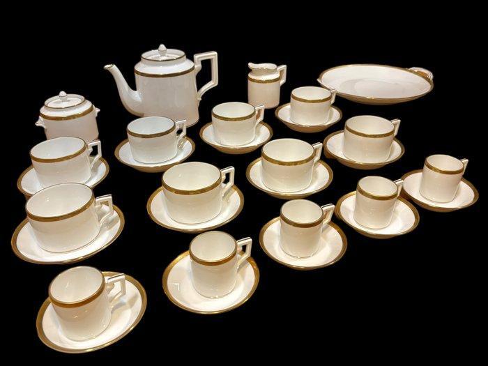 Richard Ginori - Koffieservies (32) - Impero Oro - Porselein, Antiek en Kunst, Antiek | Meubels | Tafels