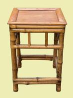 Handgemaakte Vintage - Bijzettafel - Bamboe - Boho Chic, Antiek en Kunst