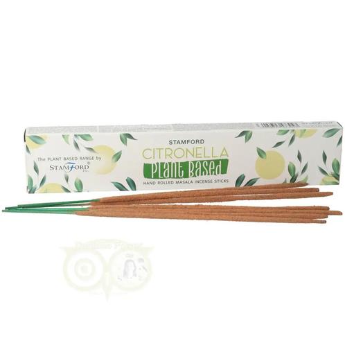 Citronella - Stamford Plantaardige Masala Wierook 15 stokjes, Maison & Meubles, Accessoires pour la Maison | Bougeoirs & Bougies