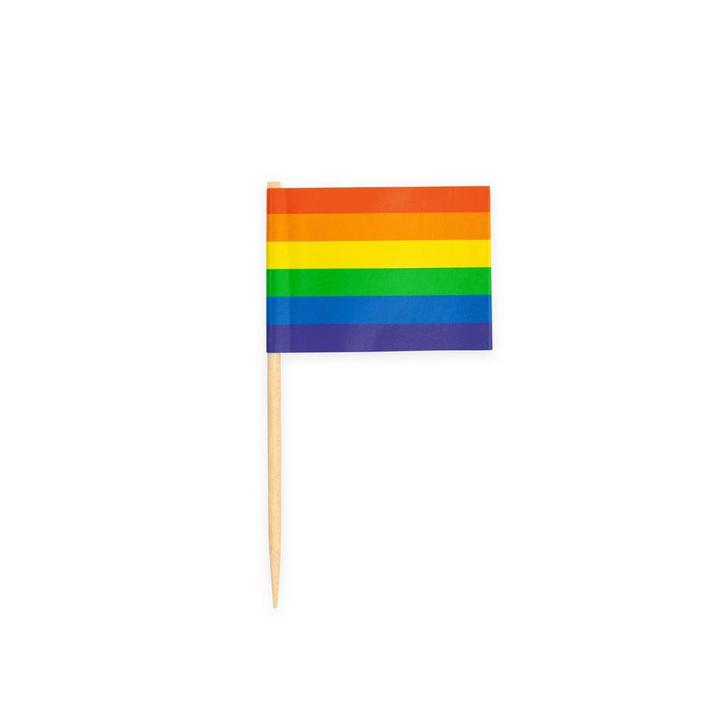 Regenboog Cocktailprikkers 6cm 50st, Hobby en Vrije tijd, Feestartikelen, Nieuw, Verzenden