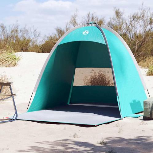 vidaXL Strandtent 3-persoons waterdicht zeegroen, Caravans en Kamperen, Tenten, Nieuw, Verzenden