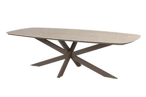 4 Seasons Outdoor Nevada low tuintafel terre met zandkleurig, Tuin en Terras, Tuinsets en Loungesets