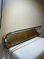 Kapstok - Art Deco Kapstok met Geometrisch Houten Inlegwerk, Antiek en Kunst