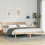 vidaXL Bedframe met hoofdeinde Bruin 180 x 200 cm Massief, Verzenden, Nieuw