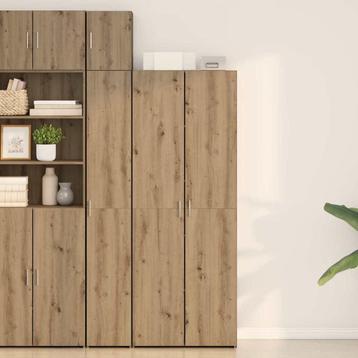 vidaXL Highboard artisanaal eikenkleurig 70 x 42.5 x 185 cm, Verzenden