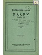 1930 ESSEX SUPER SIX INSTRUCTIEBOEKJE ENGELS