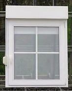 pvc raam , chassis 1,00 x 1,29 wit / licht ivoor + rolluikl, Raamkozijn, Ophalen of Verzenden