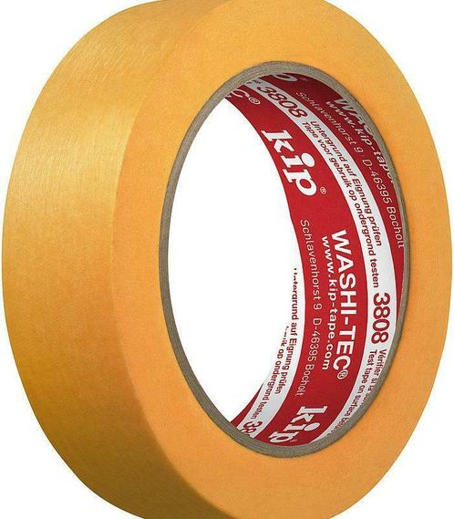 Kip 3808 WASHI-TEC Premium FineLine-tape geel - NIEUWSTE VER, Doe-het-zelf en Bouw, Verf, Beits en Lak, Nieuw, Verzenden