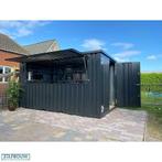Barcontainer met luifel nu af te halen voor een leuke prijs!, Bricolage & Construction, Conteneurs, Ophalen