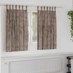 vidaXL Gordijn met gordijnen 2 pcs Cappuccino 140 x 140 cm, Huis en Inrichting, Stoffering | Gordijnen en Lamellen, Verzenden