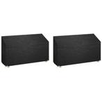 vidaXL Tuinbankhoezen 2 st 12 oogjes 210x70x70/88 cm, Tuin en Terras, Verzenden, Nieuw