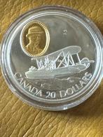 Canada. 20 Dollars 1994 Vickers Vedette 1 Oz (.999) mit CoA, Postzegels en Munten