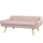 TRUUSK Luxe Hondenbank met Rugleuning - Fluweel Roze - Voor, Verzenden, Nieuw