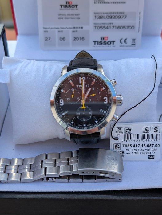 Tissot - Tissot PRC 200 Chronograph Black Dial - Double, Handtassen en Accessoires, Horloges | Heren