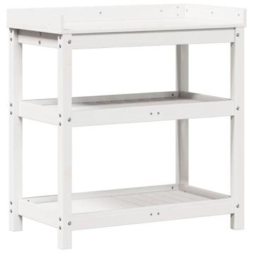 Tuin Werktafel Wit | Retour Deal | Massief Grenen beschikbaar voor biedingen