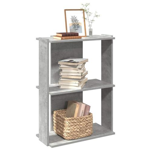 vidaXL Boekenkast 3-laags 60x30x80 cm bewerkt hout, Huis en Inrichting, Kasten | Boekenkasten, Nieuw, Verzenden